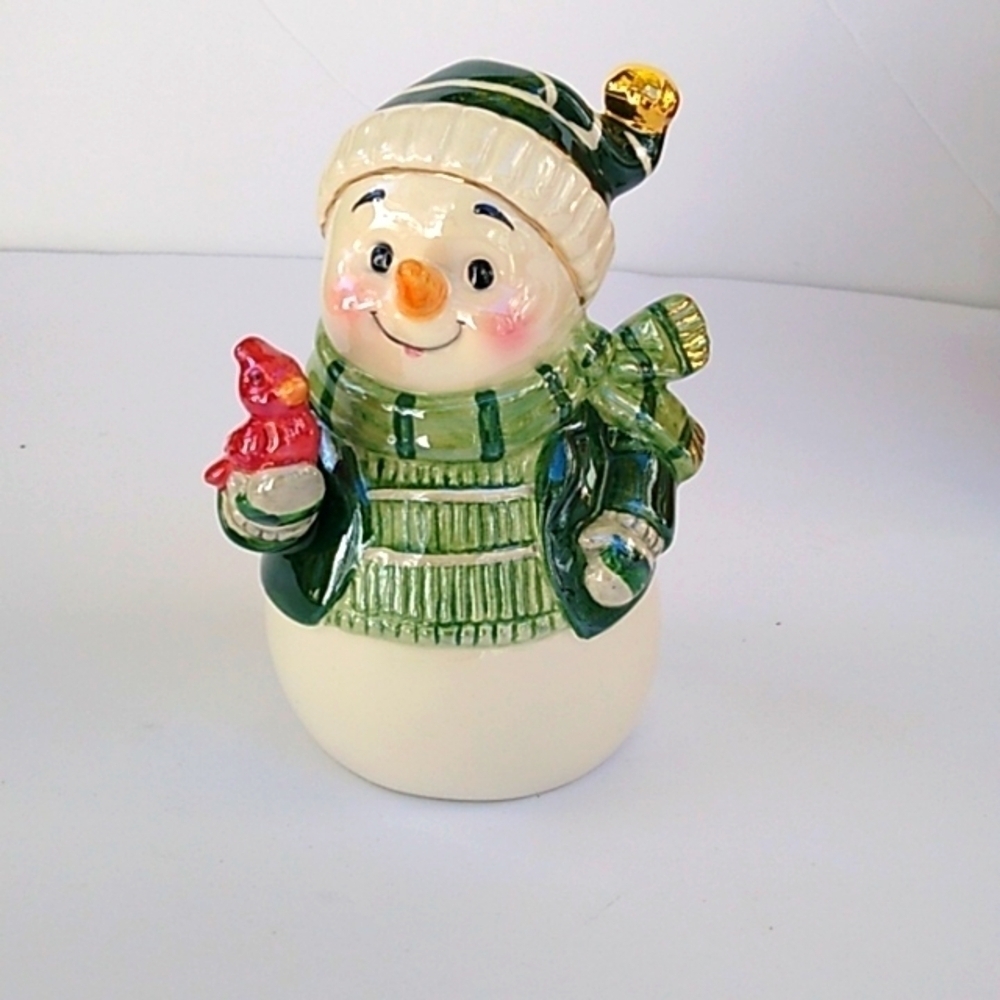 Waterford - 2006 Snowman with Red Bird Bell - Picture 2 of 8